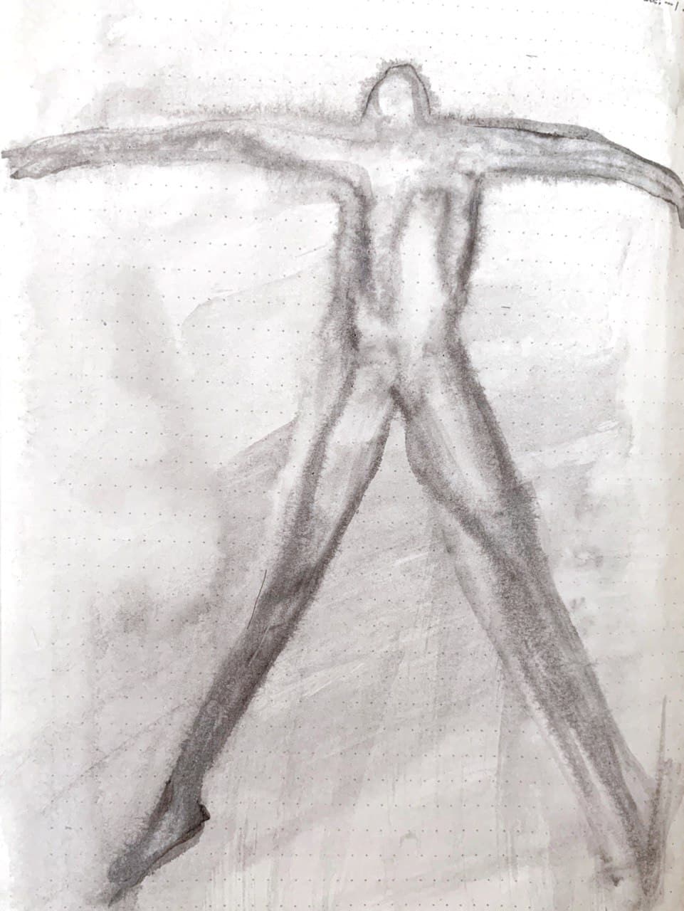Saeede Hatami - Works - The Goddesses of Heavens and Earth Are Shouting - 13x20cm | ink on the paper
